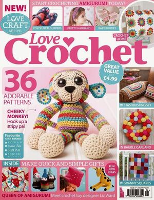 Front cover of love crochet magazine